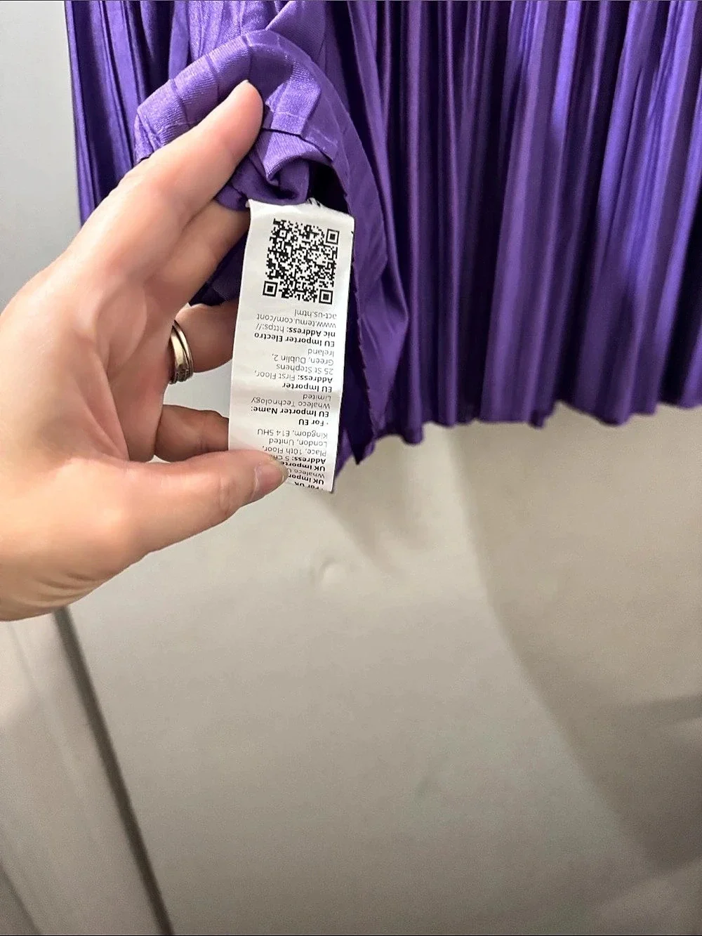 Unbranded Purple Pleated Floral Maxi Dress Set